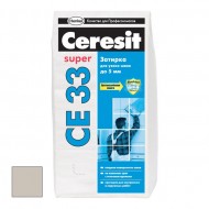 Затирка цементная ЦЕРЕЗИТ CE 33 Super серая 25 кг