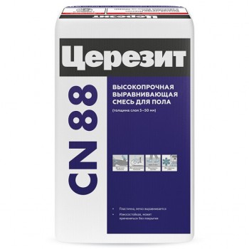 Смесь для пола выравнивающая ЦЕРЕЗИТ CN 88 высокопрочная 25 кг Смесь для пола выравнивающая ЦЕРЕЗИТ CN 88 высокопрочная 25 кг
