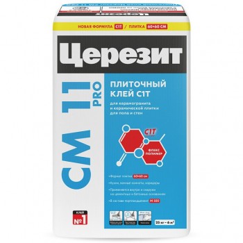 Клей для керамической плитки и керамогранита ЦЕРЕЗИТ CM 11 Pro 25 кг Клей для керамической плитки и керамогранита ЦЕРЕЗИТ CM 11 Pro 25 кг